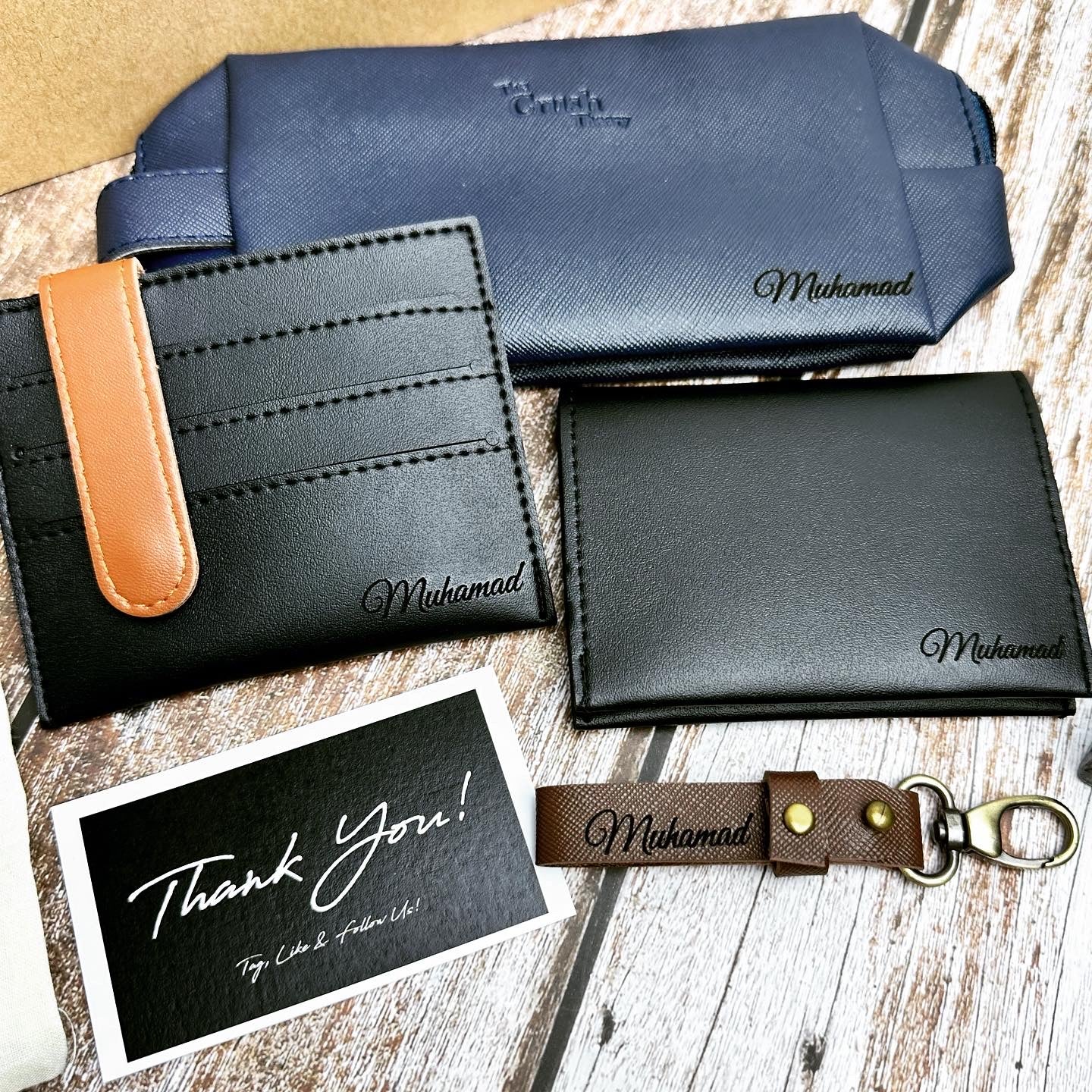 Navy Pouch Giftbox