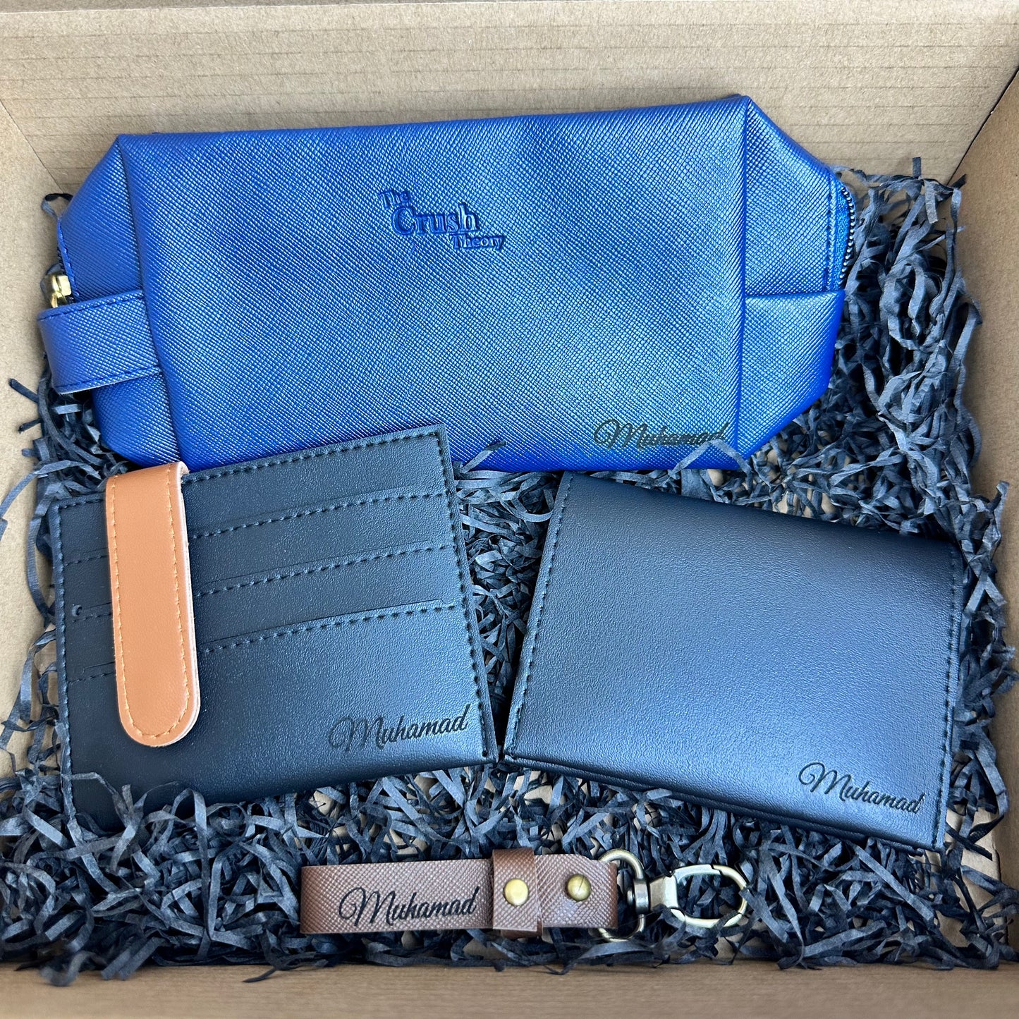 Navy Pouch Giftbox