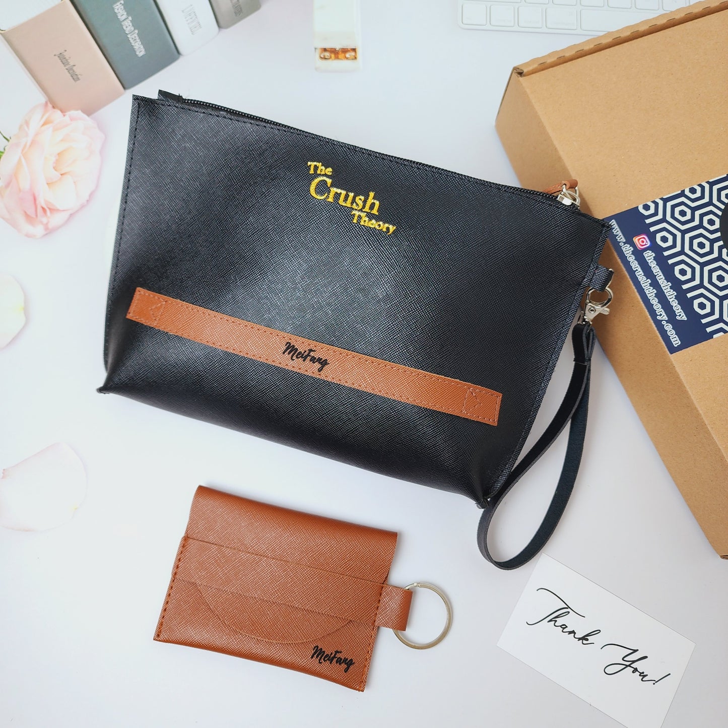 Leather bag & wallet giftbox