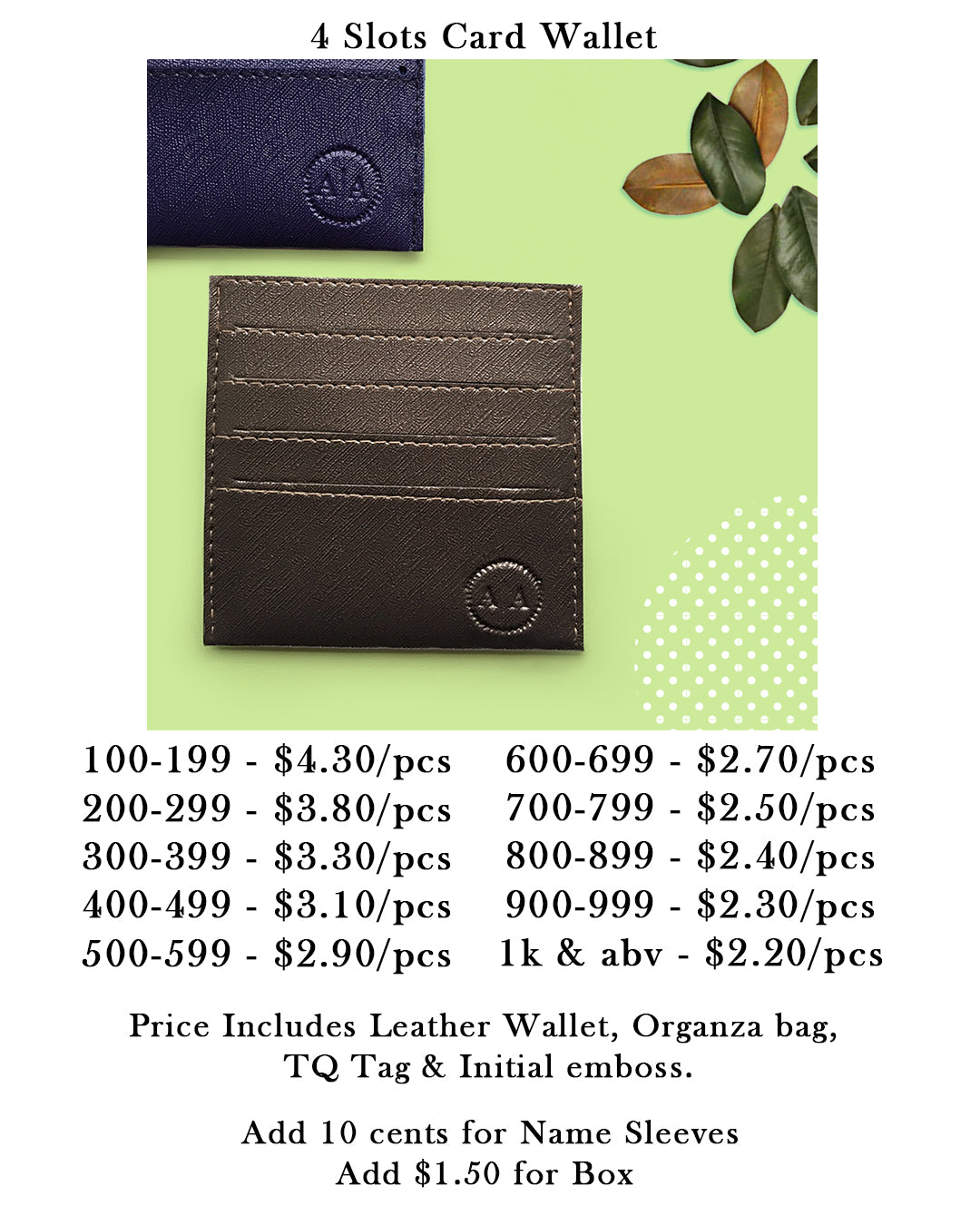4 Slots Cardholder Wallet