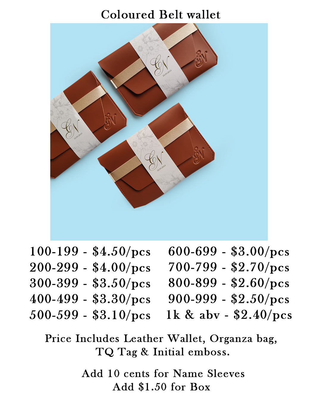 Coloured Belt Wallet