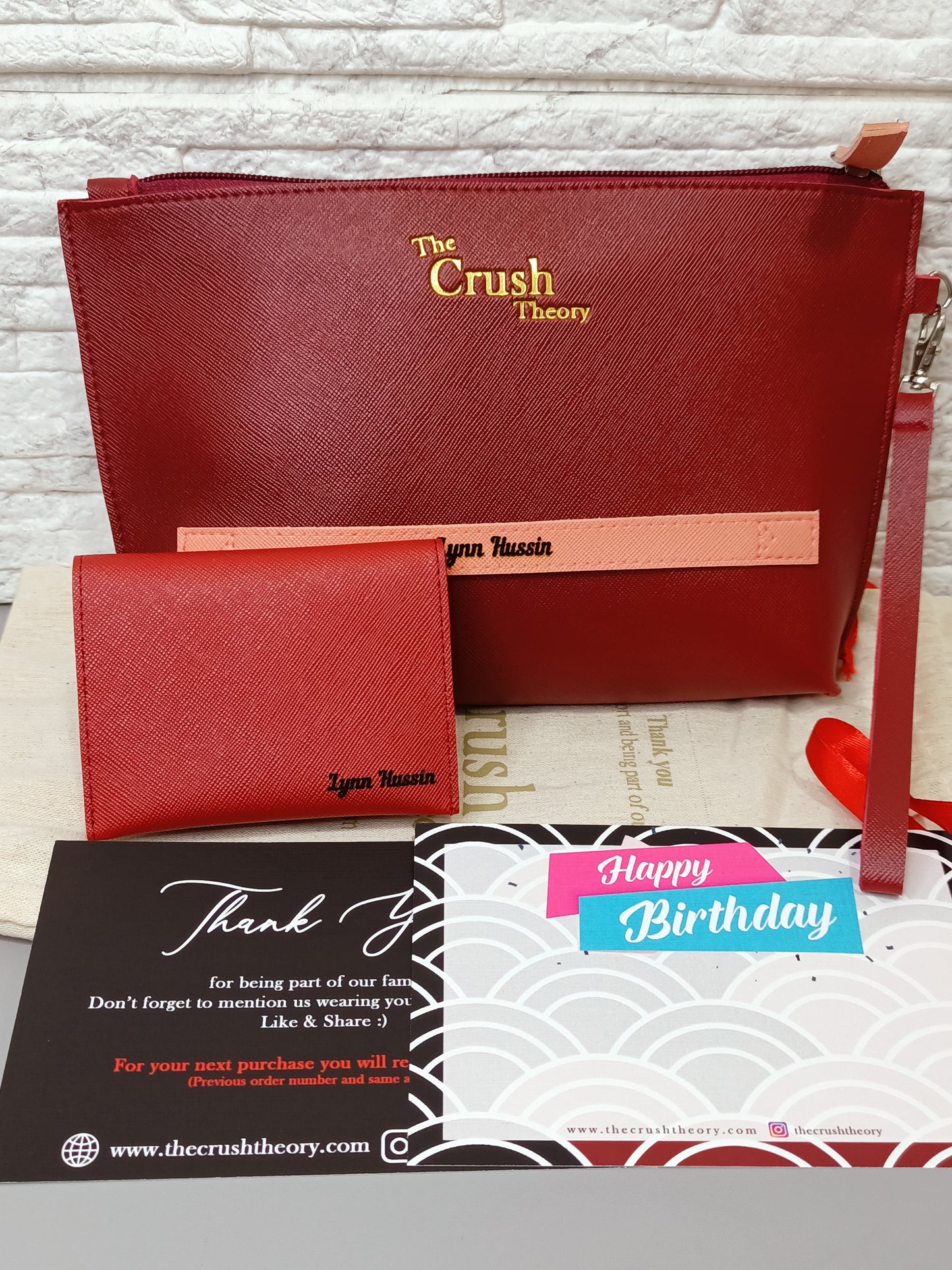 Leather bag & wallet giftbox