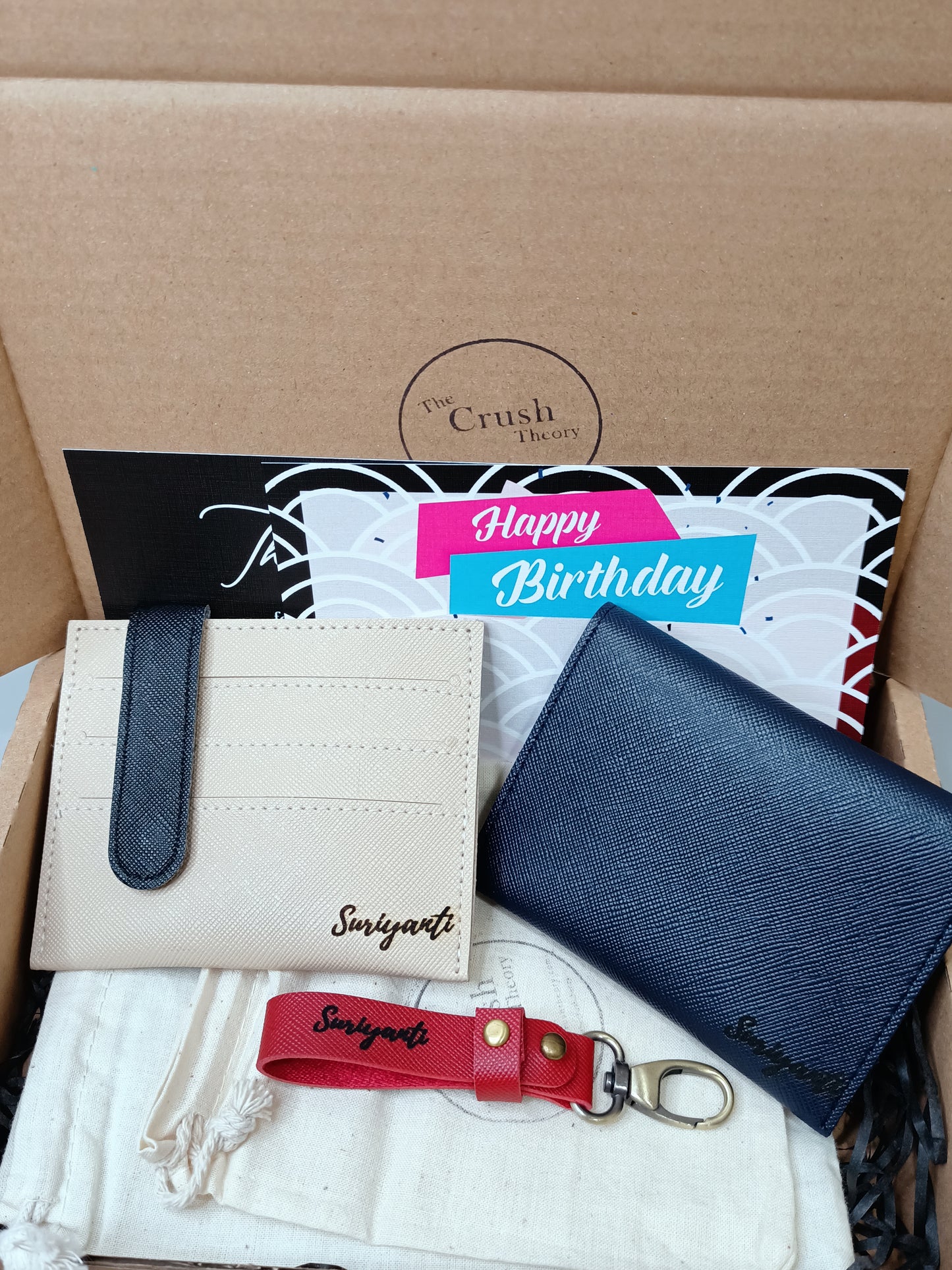 2 Wallets & Keychain Gift Box