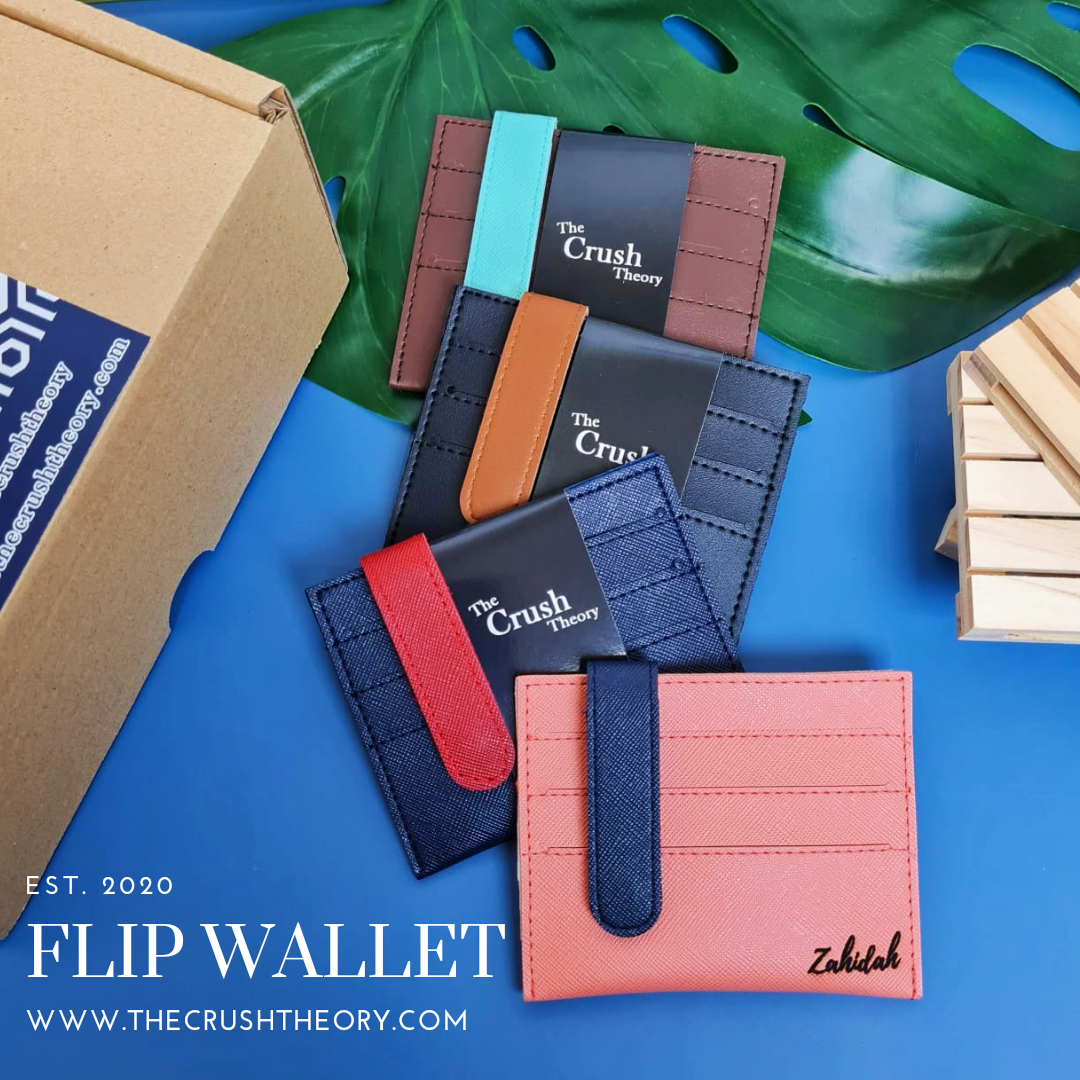 2 Flip Wallet with Keychain Gift Box
