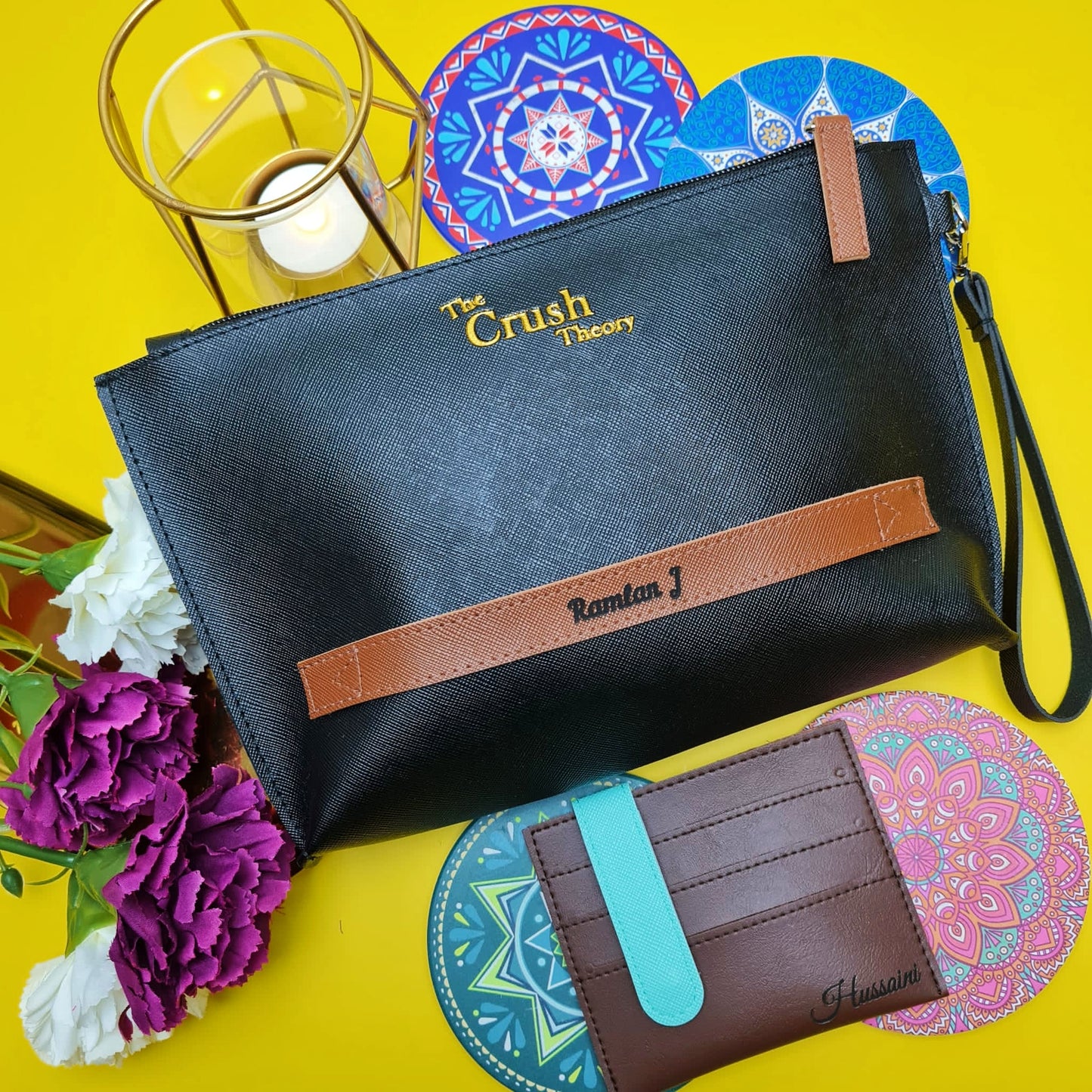 Leather bag & wallet giftbox