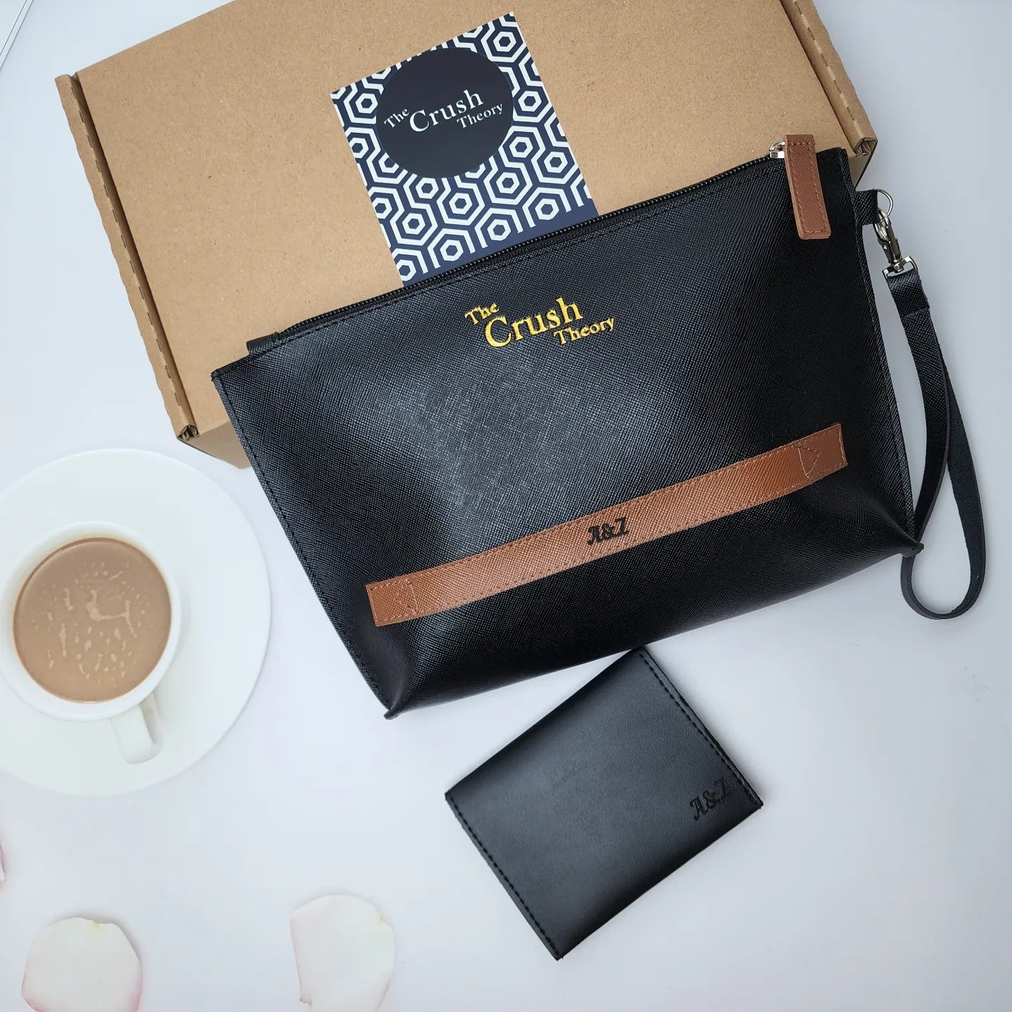 Leather bag & wallet giftbox