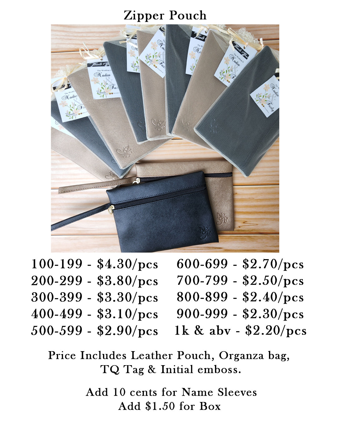 Zipper Pouch with Handle