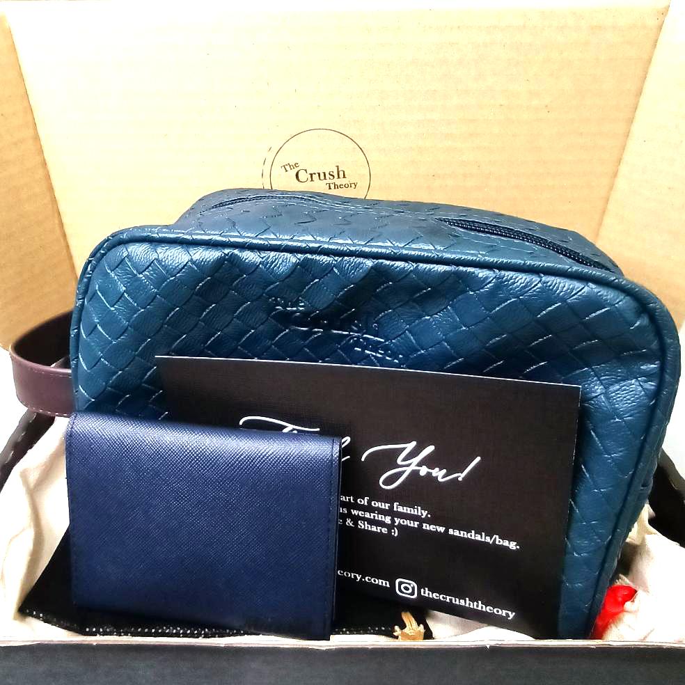 Weave bag with Wallet Gift Box