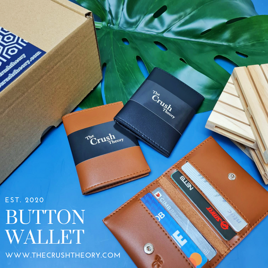 2 Button Wallet with Keychain Gift Box