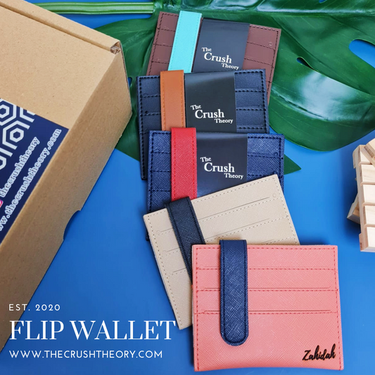 2 Flip Wallet with Keychain Gift Box